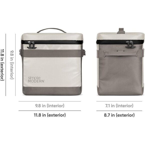 Simple Gray No Modern Camp Kitchen Day Cooler Polyester ice chest - Picture 5 of 6